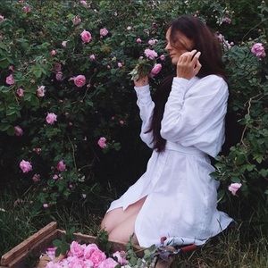 Johanna Ortiz x H&M linen Shirt Dress Size Medium